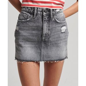 Superdry - Dames Denim Minirok - Kleur - Materiaal