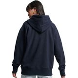 Superdry Code Sl Stacked Apq Os Hoodie Blauw Vrouw