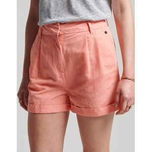 Superdry - Eden - Korte Broek - Beige - Linnen 52%, Viscose 48%