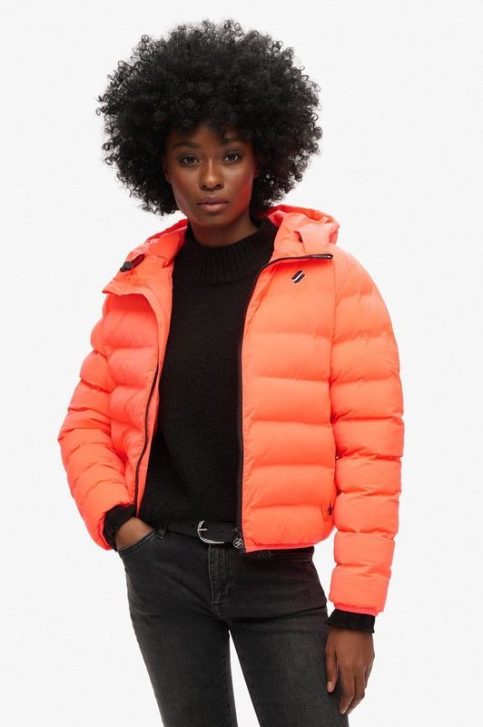 Superdry - W5011103A - Gewatteerd Jack - Oranje - Gerecycled Polyester