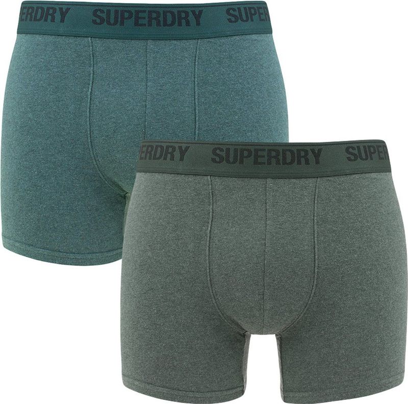 Superdry - Multi - Boxershorts - 2-Pack - Zwart - Katoen