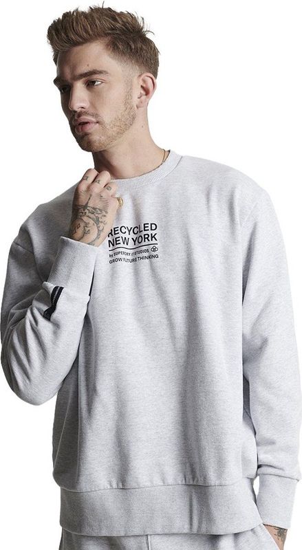 Superdry Studios Rcycl City Sweatshirt Grijs Man