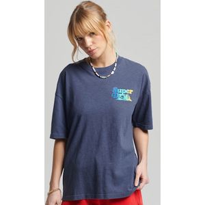 Superdry - Vintage Cali Stripe - T-shirt - Katoen - Geribbelde Kraag