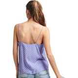 Superdry - Eyelash Cami Top - Zwart - Cupro