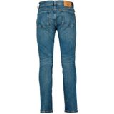 Superdry - Slim Fit Jeans - Blauw - Katoen - Riemlussen, Vijf Zakjes