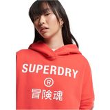 Sport Crop Box Hoodie - Groen - Katoen - Losse Pasvorm