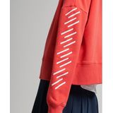 Sport Crop Box Hoodie - Groen - Katoen - Losse Pasvorm