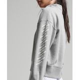 Superdry - Code Core - Sport Sweatshirt - Zwart - Halve Rits, Losse Pasvorm, Lange Mouwen