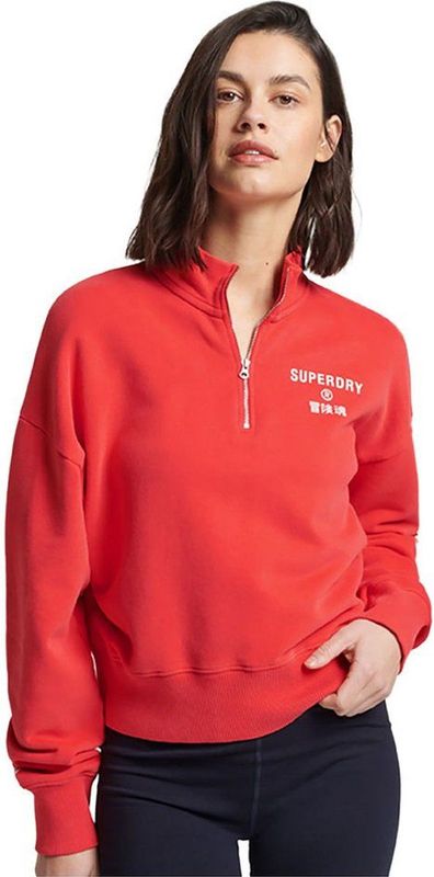 Superdry - Code Core - Sport Sweatshirt - Rood - Katoen