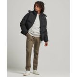 Daunenjacke mit Kapuze und Gittermuster Superdry