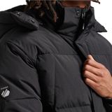 Daunenjacke mit Kapuze und Gittermuster Superdry
