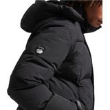 Daunenjacke mit Kapuze und Gittermuster Superdry
