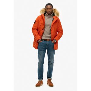Superdry - M5011573A - Parka - Oranje - Polyester, Duurzaam, Afneembare Capuchon, Gewatteerd
