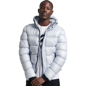 Superdry - Code Xpd Sports Luxe Puffer Jas - Wit - Gerecycled Materiaal