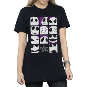 Li-cense Disney dames nightmare before christmas vele gezichten van jack squares katoenen vriendje t-shirt