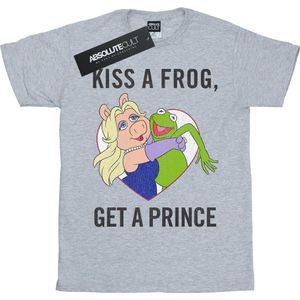 Disney Dames/Dames The Muppets Kiss A Frog Katoenen Vriendje T-shirt (3XL) (Sportgrijs)