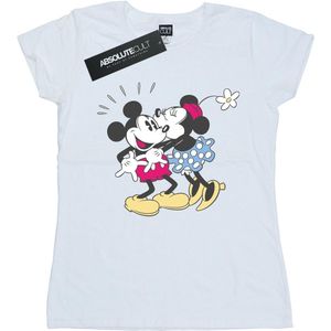 Li-cense Disney dames mickey en minnie mouse kus katoenen t-shirt