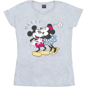 Li-cense Disney dames mickey en minnie mouse kus katoenen t-shirt