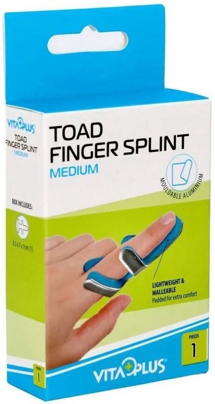 Vitaplus - Toad Finger Splint - Spalk - Zwart - Foam - 1st