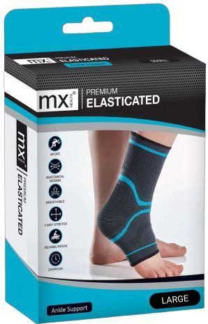 MX Health - Premium Enkelsteun - Elastisch - L