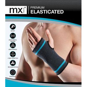 MX Health - Elastische Hand/polsbrace - Zwart - Ademend Materiaal