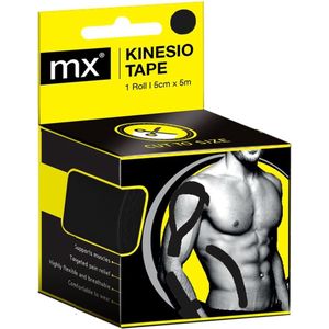 MX Health - Kinesio Tape - Zwart - 5 cm x 5 m