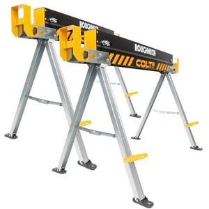 Roughneck - COLT 575S - Opvouwbare Schraag - Zwart - Staal - Set van 2