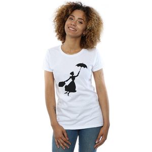 Li-cense Disney dames mary poppins vliegend silhouet katoenen t-shirt