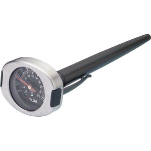 KitchenCraft Taylor Pro Vleesthermometer - 15,5 x 4,5 x 3,5 cm Roestvrij Staal En Plastic - Zilver En Zwart