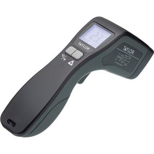 Taylor Pro - Digitale infrarood keukenthermometer, hygiënische lasertemperatuurmeter, contactloos voor voedselvloeistof, direct aflezen, kunststof, zwart