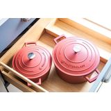 Braadpan, 24cm - 4 L - Rood - Lichtgewicht - Levenslange garantie - Geschikt voor inductie - MasterClass