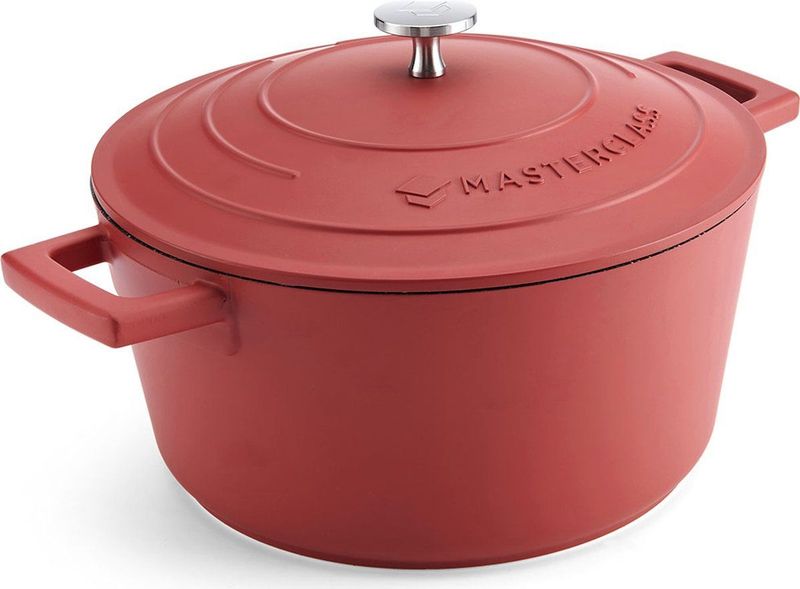 Braadpan, 24cm - 4 L - Rood - Lichtgewicht - Levenslange garantie - Geschikt voor inductie - MasterClass