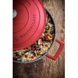 MasterClass Gietaluminium Rode Kookpan,L