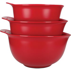 KitchenAid KQG175OSERE, Mengkommen, 3 L, 4 L en 5 L, 3 stuks, Red