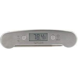 KitchenCraft Taylor Pro Inklapbare Vleesthermometer - 16 x 3,5 x 1,5 cm Roestvrij Staal - Zilver