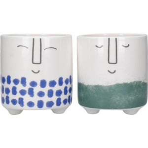 KitchenCraft - Plantenpot - Wit - Dolomiet - 10cm