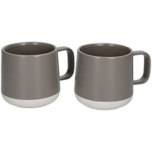 La Cafetière - Seville - Mokken Set van 2 - Grijs - Keramiek - 300ml