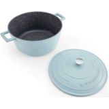 Braadpan, 28cm - 5 L -Licht Blauw - Lichtgewicht - Levenslange garantie - Geschikt voor inductie - MasterClass