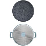 Braadpan, 28cm - 5 L -Licht Blauw - Lichtgewicht - Levenslange garantie - Geschikt voor inductie - MasterClass