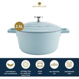 MasterClass Hemelsblauwe Aluminium Braadpan,L