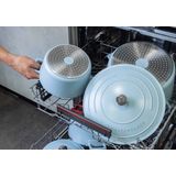 MasterClass Hemelsblauwe Aluminium Braadpan,L