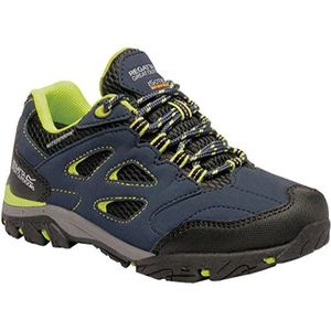 Regatta Kinderen/Kinderen Holcombe Lage Junior Wandelschoenen (29 EU) (Navy Blaze/Lime Punch)