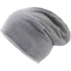 Absolute Apparel - Heren Atlantis Brooklin Raw Edge Jersey Beanie  (Grijs)