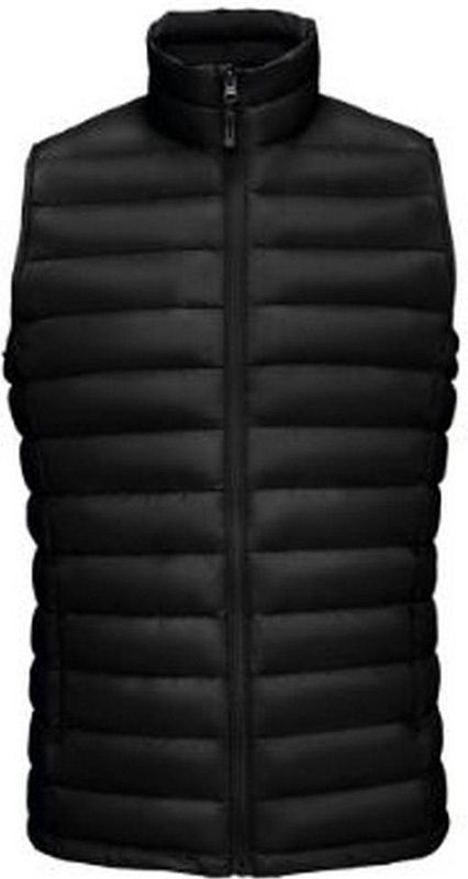 SOLS - Wilson - Bodywarmer - Zwart - 90% Dons/10% Veren, Douchebestendig, Nylon Buiten