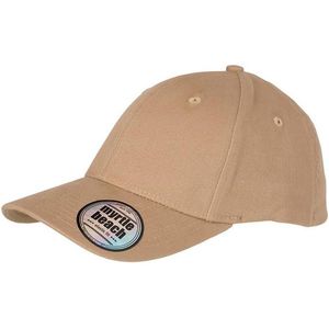 Myrtle Beach Volwassenen Unisex 6 Panel Elastische Fit Baseball Cap (Beige)