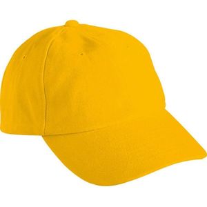 Myrtle Beach Volwassenen Unisex 6 Panel Raver Cap (Goudgeel)