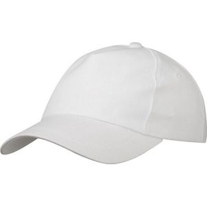 Myrtle Beach Volwassenen Unisex 5-paneel Licht gelamineerde Promo Cap (Wit)