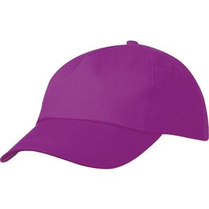 Myrtle Beach Volwassenen Unisex 5-paneel Licht gelamineerde Promo Cap (Paars)