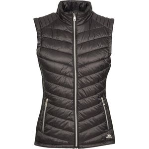 Trespass - Elanora - Gewatteerde Bodywarmer - Zwart - 100% Polyamide Buitenkant, 100% Polyester Voering en Vulling