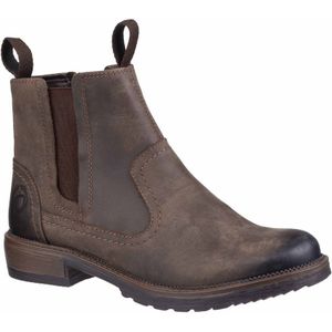 Cotswold Dames/dames Laverton Slip On Leather Ankle Boot (Bruin)